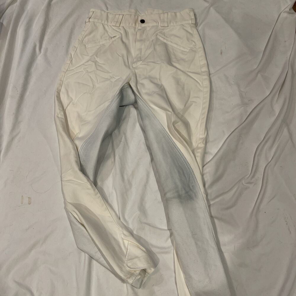 STROBEL Full Seat Breeches Women's 28 Ivory Jodhpurs Equestrian Horse Riding